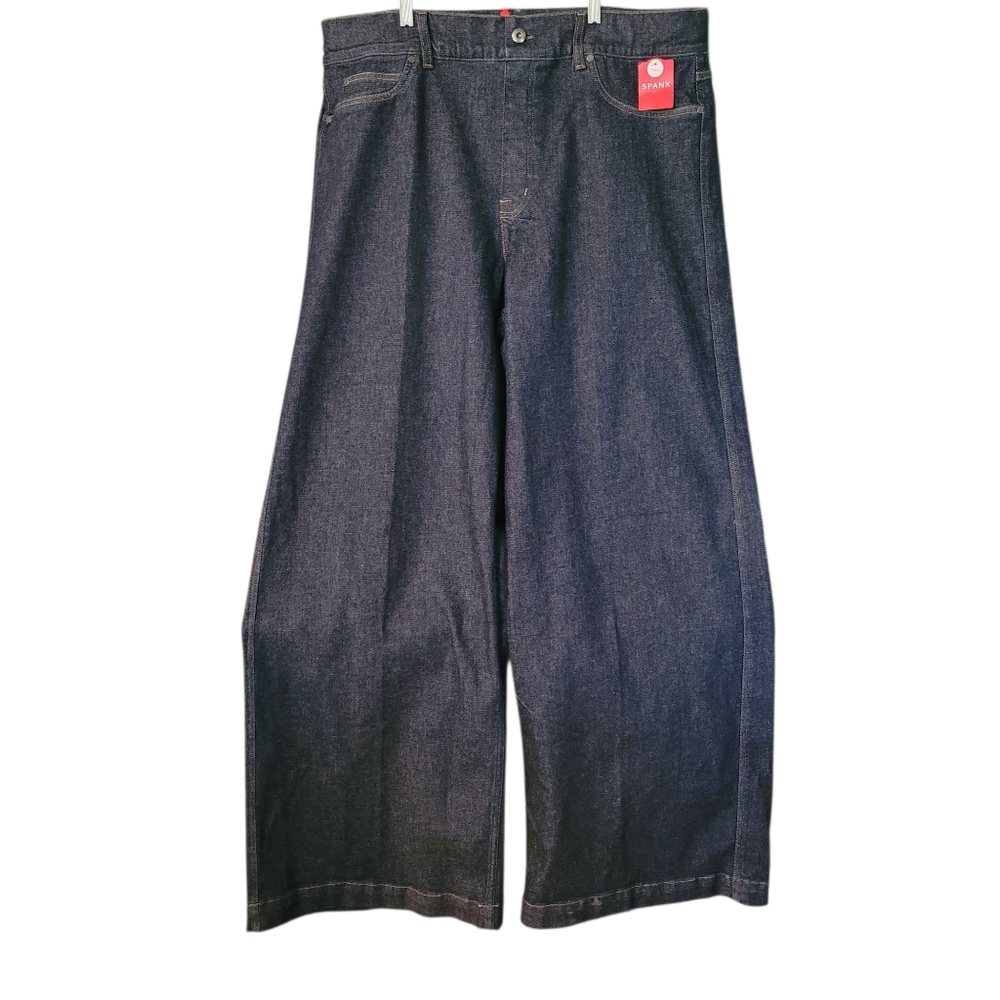 NWT SPANX wide leg denim raw indigo - 3XT. -    Y114